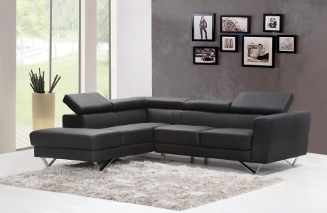 Modern grey couch and pillows